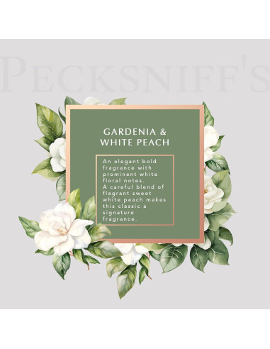 Juego de Jabón de Manos y Loción Corporal Pecksniff's 300ml Gardenia y Durazno