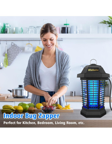 Zapper de Insectos Klahaite K15 Pro 4200V para Patio 1/2 Acre