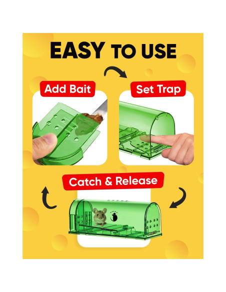 Trampa Humana para Ratones Motel Mouse - 2 Unidades Reutilizables Trampa Humana para Ratones Motel Mouse - 2 Unidades Reutilizables