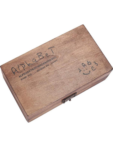 Juego de 70 Sellos de Letras y Números Vintage YPSelected