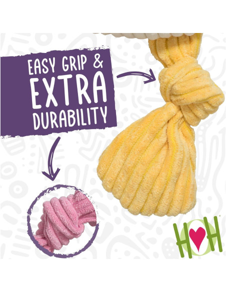 HuggleHounds Juguete de Peluche para Perros Bitsy Bunny