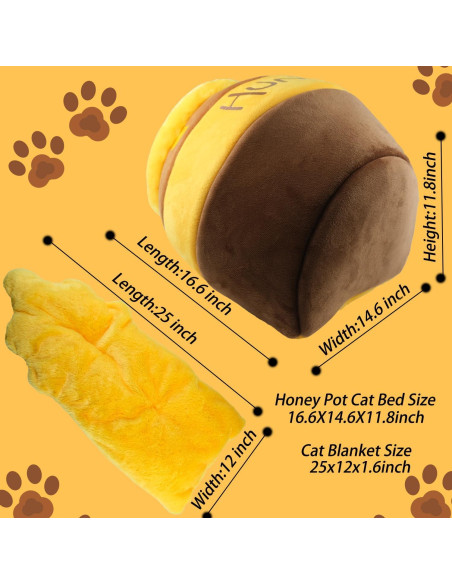 Cueva de Gato Honey Pot Romaneco 42x37x30 cm Marrón