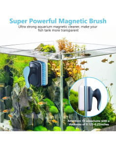 Limpiador Magnético de Acuario Fishkeeper con Raspadores 2