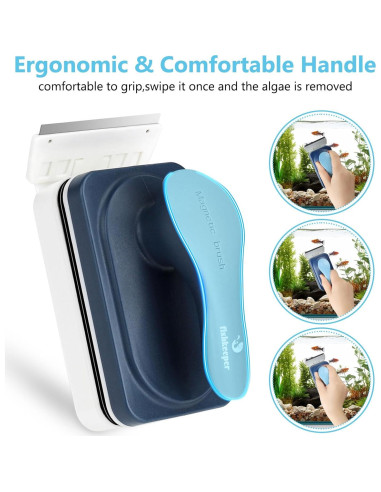 Limpiador Magnético de Acuario Fishkeeper con Raspadores