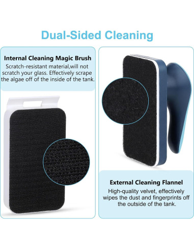 Limpiador Magnético de Acuario Fishkeeper con Raspadores