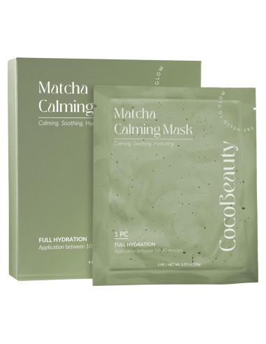 Mascarilla Peel Off Matcha CocoBeauty - Hidratante y Calmante (4 unidades)