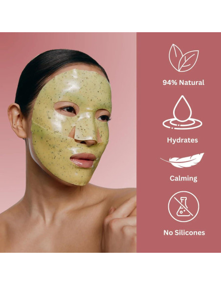 Mascarilla Peel Off Matcha CocoBeauty - Hidratante y Calmante (4 unidades)