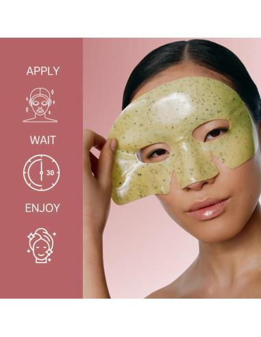 Mascarilla Peel Off Matcha CocoBeauty - Hidratante y Calmante (4 unidades)