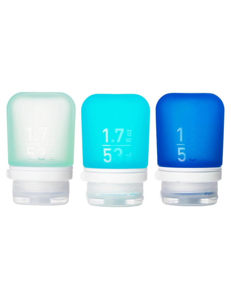 Botellas de Silicona Reutilizables humangear GoToob+ 3pk 50ml Botellas de Silicona Reutilizables humangear GoToob+ 3pk 50ml