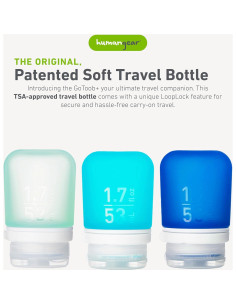 Botellas de Silicona Reutilizables humangear GoToob+ 3pk 50ml 2