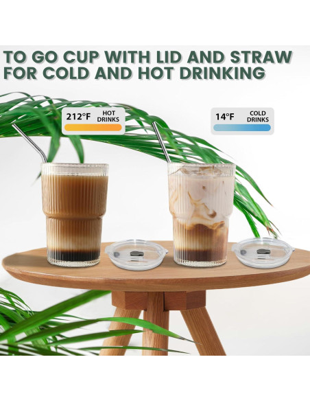 Set de 8 Tazas de Café Helado HIGIINC 480 ml Irrompibles Set de 8 Tazas de Café Helado HIGIINC 480 ml Irrompibles