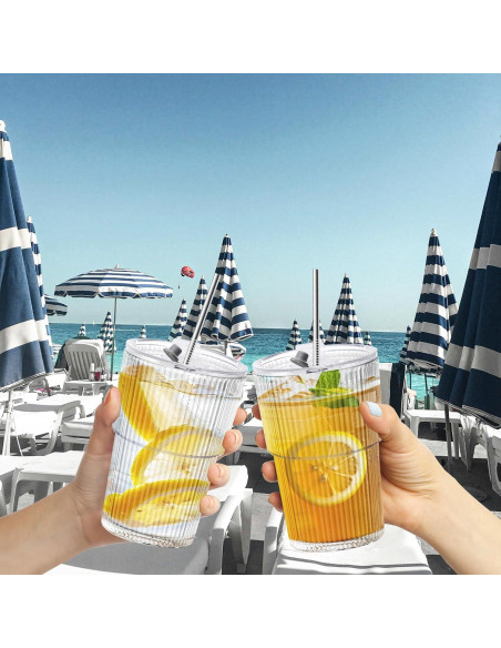 Set de 8 Tazas de Café Helado HIGIINC 480 ml Irrompibles Set de 8 Tazas de Café Helado HIGIINC 480 ml Irrompibles