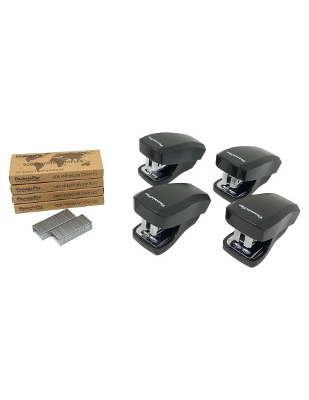 Conjunto de Mini Grapadoras PraxxisPro Aria - 2 Unidades, 2000 Grapas