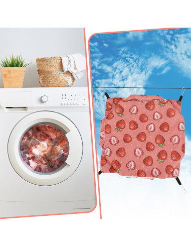 Hamaca Colgante para Mascotas XINRUI 30x30cm Rojo Frambuesa