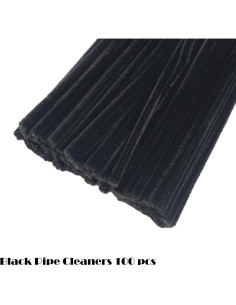 Juego de Limpiapipas Negros Swpohrat 100 Piezas 30.48 cm 2