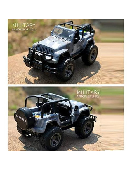 Coche Juguete Militar Todoterreno YesToys 1:16 con Luces y Sonidos