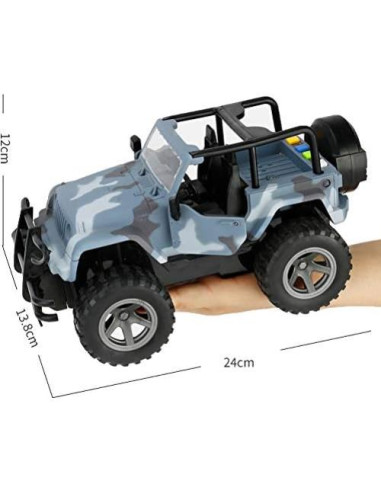 Coche Juguete Militar Todoterreno YesToys 1:16 con Luces y Sonidos