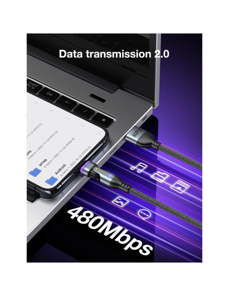 Cable de Carga Magnético USB C AUFU 3Pack 1m 16PIN