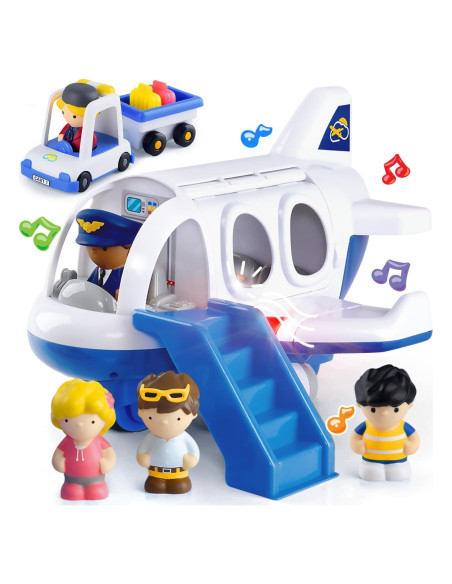 Juguete de avión musical PLAY para niños 2+ años - Azul