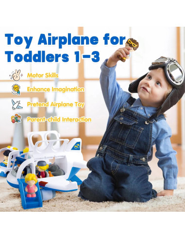 Juguete de avión musical PLAY para niños 2+ años - Azul
