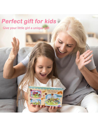 Set de Juguetes de Gato Sweetace 43 Piezas para Niños 3-7 Años