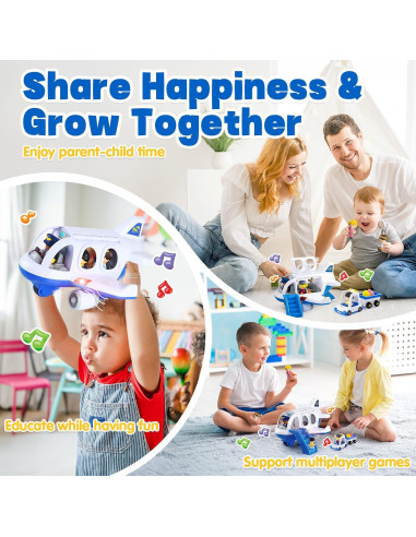 Juguete de avión musical PLAY para niños 2+ años - Azul