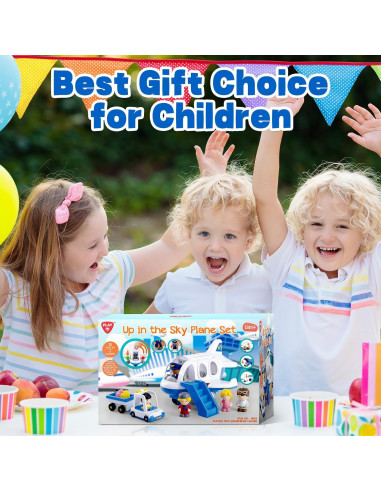 Juguete de avión musical PLAY para niños 2+ años - Azul