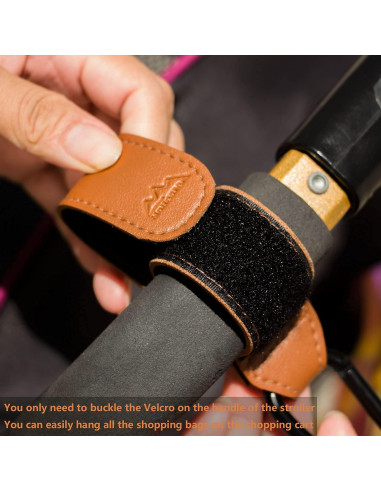 Ganchos para Cochecito de Bebé Ganchos Multipropósito 2 Pcs Negro