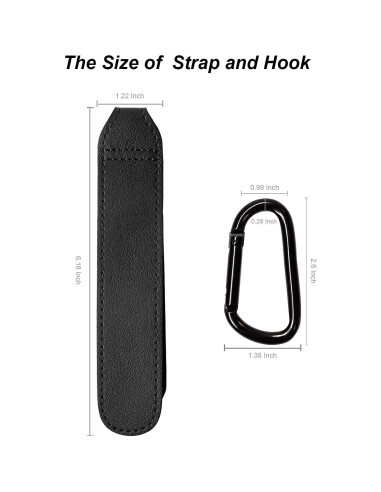 Ganchos para Cochecito de Bebé Ganchos Multipropósito 2 Pcs Negro