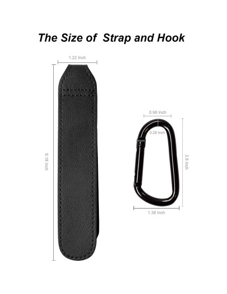 Ganchos para Cochecito de Bebé Ganchos Multipropósito 2 Pcs Negro