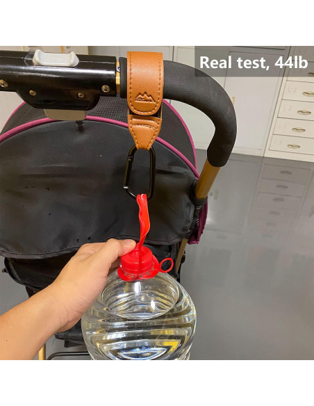 Ganchos para Cochecito de Bebé Ganchos Multipropósito 2 Pcs Negro