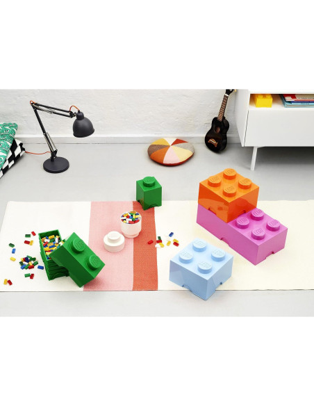 Caja de Almacenamiento LEGO Room Copenhagen Ladrillo 4 Aqua