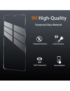 Funda protectora TCL 50 XE 5G con vidrio templado - Negro 2