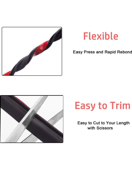 Sello de Aislamiento Acústico GOKINDOR 6m Negro para Puertas