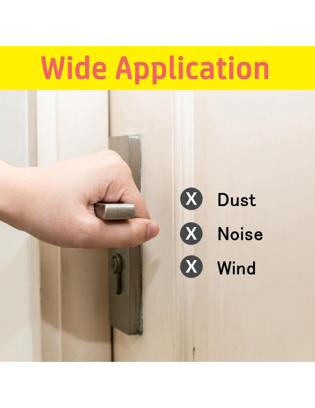 Sello de Aislamiento Acústico GOKINDOR 6m Negro para Puertas