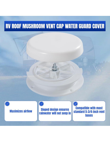 Tapa de Ventilación de Techo Ralosyn para RV 14.6 cm Impermeable