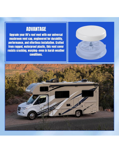 Tapa de Ventilación de Techo Ralosyn para RV 14.6 cm Impermeable