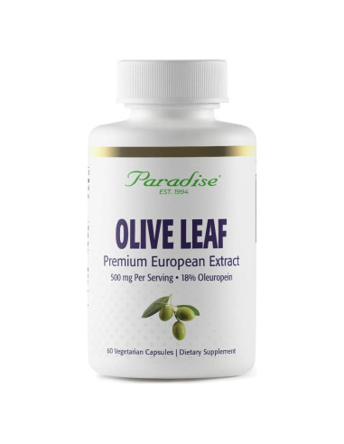 Extracto de Hoja de Olivo Paradise Herbs 60 Cápsulas Veganas