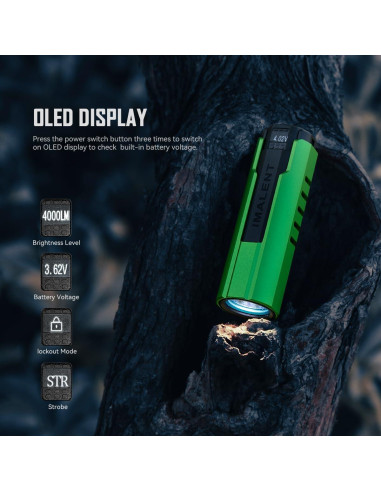 Linterna EDC IMALENT LD70 4000 Lúmenes LED CREE Verde