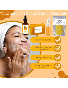 Juego de Cuidado Facial de Cúrcuma 4 Piezas Regpem 2