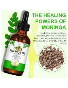 Aceite de Moringa Orgánico Shuangjia 59.87 ml para Cabello 2