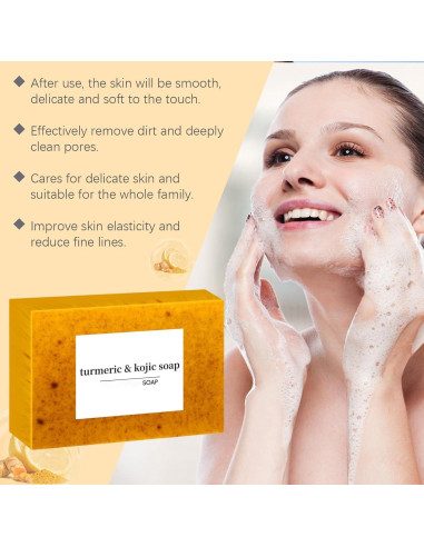 Juego de Cuidado Facial de Cúrcuma 4 Piezas Regpem