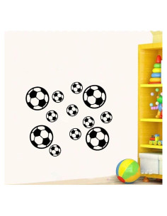 Calcomanías de Pared de Fútbol LZYMSZ 12 Piezas PVC Impermeable