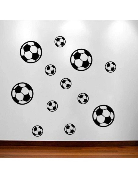 Calcomanías de Pared de Fútbol LZYMSZ 12 Piezas PVC Impermeable