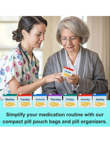 Set de 39 Bolsas de Píldoras MARFOREVER - Organizador de Viaje