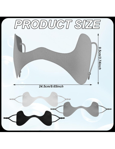 Geyoga 3 Máscaras de Protección Solar UV Unisex para Ojos