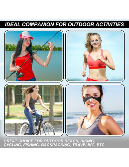 Geyoga 3 Máscaras de Protección Solar UV Unisex para Ojos Geyoga 3 Máscaras de Protección Solar UV Unisex para Ojos