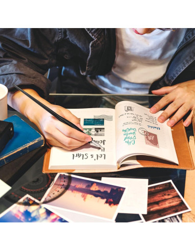 Juego de Pluma de Caligrafía Oblicua Mozeat Lens 10 Piezas