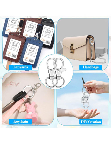 Clip de Gancho Giratorio Tipo Langosta Anezus - 50 Piezas