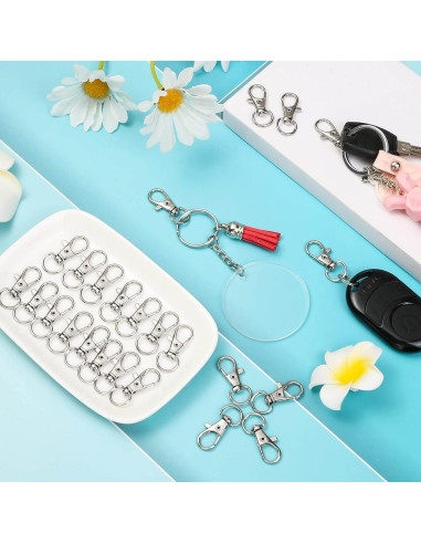 Clip de Gancho Giratorio Tipo Langosta Anezus - 50 Piezas